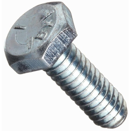 Newport Fasteners Grade 5, 7/16"-14 Hex Head Cap Screw, Zinc Plated Steel, 1 in L, 100 PK 711827-100